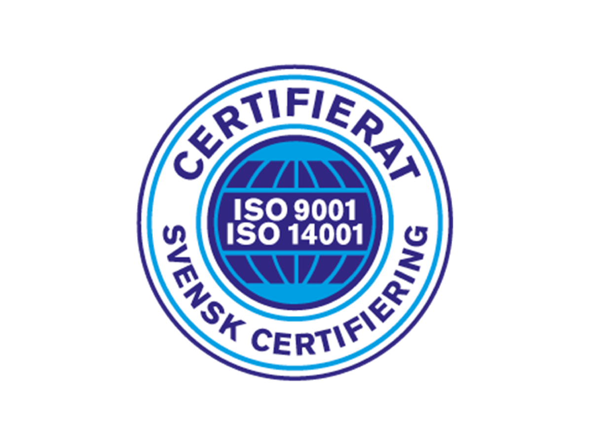 Certifiering ISO 9001 och ISO 14001