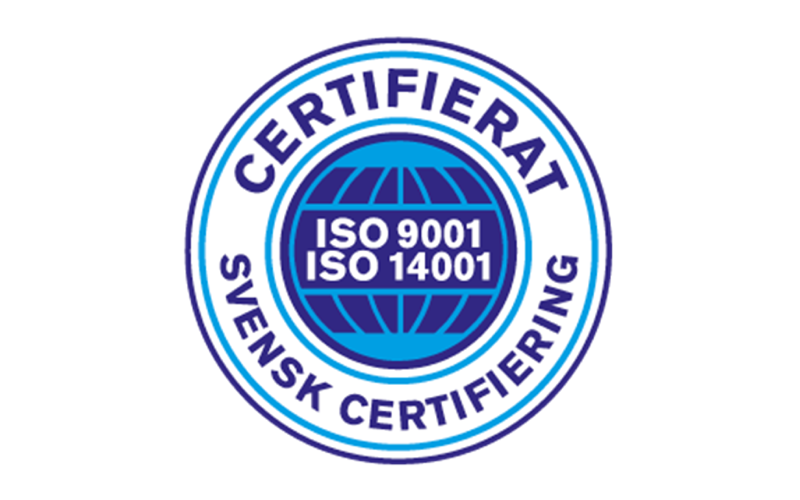 Certifiering ISO 9001 och ISO 14001